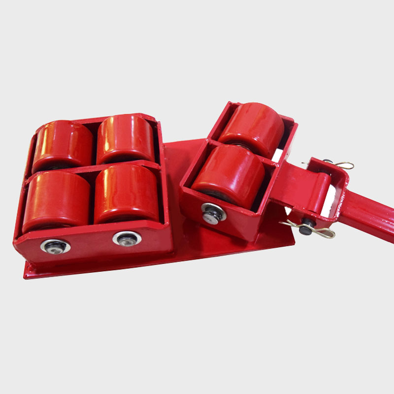 Turnable cargo roller trolley
